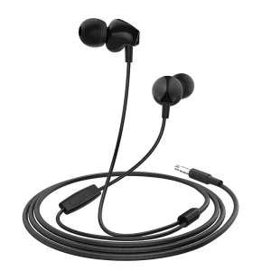 Hoco M60 Earphones 3.5mm Perfect Sound with Microphone Black