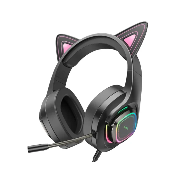 Hoco W107 Phantom Gaming Headphones Cute Cat Luminous