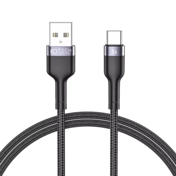 Tech-Protect Ultraboost Cable 3A 100cm Black (USB-A to Type-C)