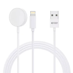 Tech-Protect Ultraboost 2in1 Magnetic Charging Cable & Lightning 1.5m White