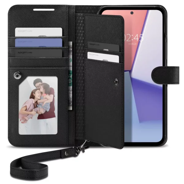 Θήκη Spigen Wallet S Plus Black-Samsung Galaxy A54 5G (ACS05893)