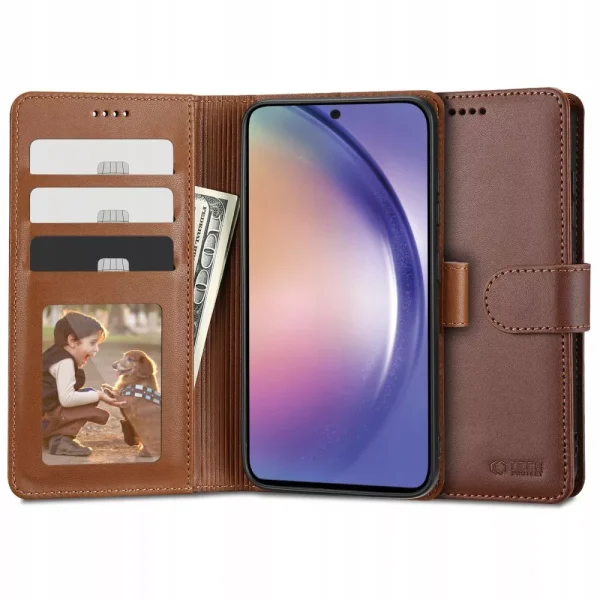 Θήκη Tech-Protect Wallet Brown-Samsung Galaxy A54 5G