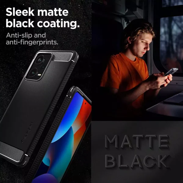 Θήκη Spigen Rugged Armor Black-Xiaomi Redmi Note 12 Pro+ Plus (ACS05789) - Image 10