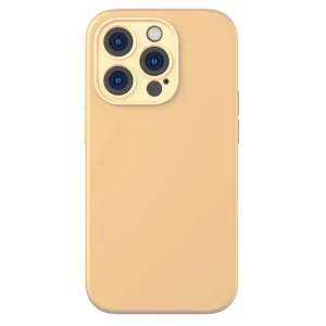 Θήκη Baseus Silica Gel Yellow+Tempered Glass-Apple iPhone 14 Pro Max