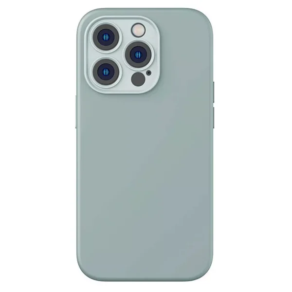 Θήκη Baseus Silica Gel Green+Tempered Glass-Apple iPhone 14 Pro Max