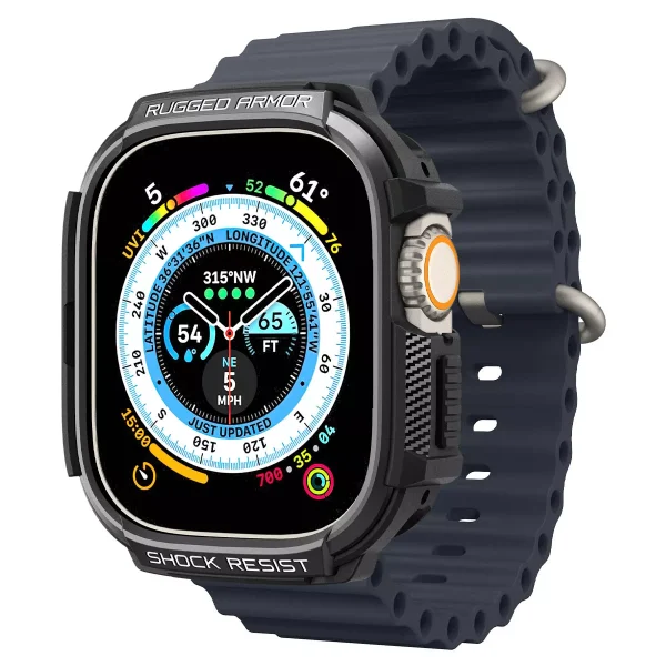 Θήκη Spigen Rugged Armor Black-Apple Watch Ultra 1/2 49mm (ACS05456) - Image 10