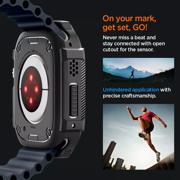 Θήκη Spigen Rugged Armor Black-Apple Watch Ultra 1/2 49mm (ACS05456) - Image 12