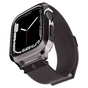 Θήκη Spigen Metal Fit Pro Graphite-Apple Watch Series 44mm/45mm (ACS04585)