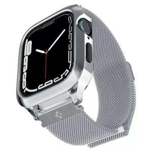 Θήκη Spigen Metal Fit Pro Silver-Apple Watch Series 44mm/45mm (ACS04584)