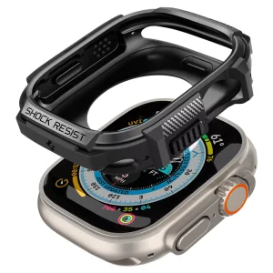 Θήκη Spigen Rugged Armor Black-Apple Watch Ultra 49mm (ACS05456)