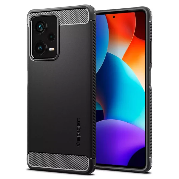 Θήκη Spigen Rugged Armor Black-Xiaomi Redmi Note 12 Pro+ Plus (ACS05789)