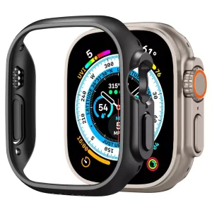 Θήκη Spigen Thin Fit Black-Apple Watch Ultra 49mm (ACS05458)