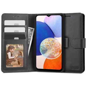 Θήκη Tech-Protect Wallet Black-Samsung Galaxy A14 4G/5G