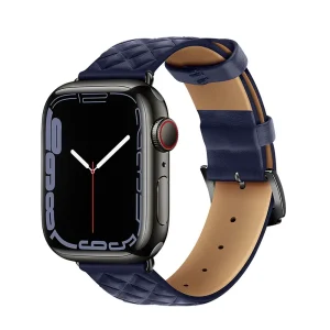 Hoco WA18 Watch Band Elegant Leather Midnight Blue-Apple Watch Series 42/44/45/49mm