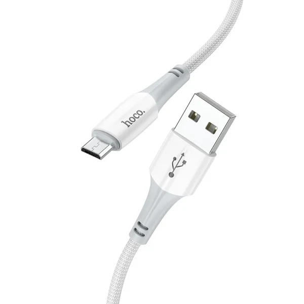 Hoco X70 Ferry Cable 2.4A 1m White (micro USB)