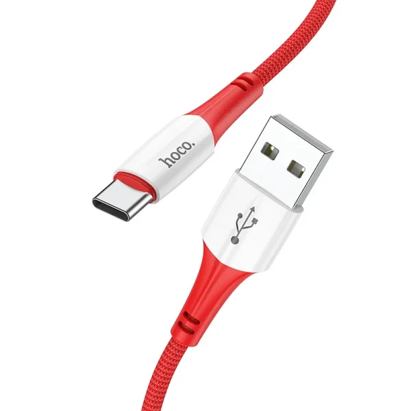 Hoco X70 Ferry Cable 3A 1m Red(USB-A to Type-C)