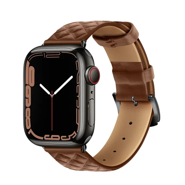 Hoco WA18 Watch Band Elegant Leather Brown-Apple Watch Series 42/44/45/49mm