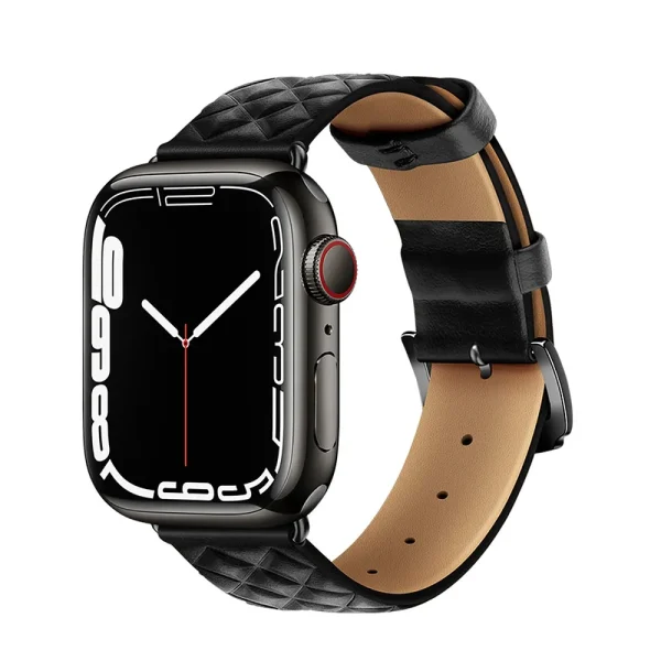 Hoco WA18 Watch Band Elegant Leather Black-Apple Watch Series 42/44/45/49mm