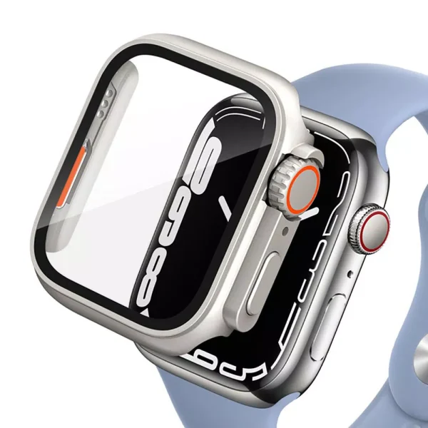 Tech-Protect DEFENSE360 Titanium/Orange-Apple Watch Series 45mm