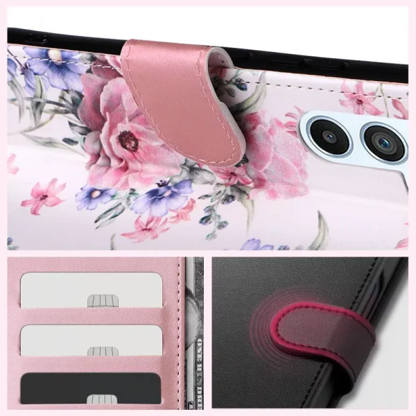 Θήκη Tech-Protect Wallet Blossom Flower-Xiaomi Redmi 12C - Image 3