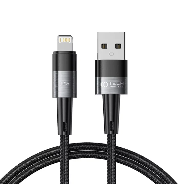 Tech-Protect Ultraboost Cable 12W/2.4A 100cm Grey (USB-A to Lightning)
