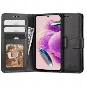 Θήκη Tech-Protect Wallet Black-Xiaomi Redmi Note 12S