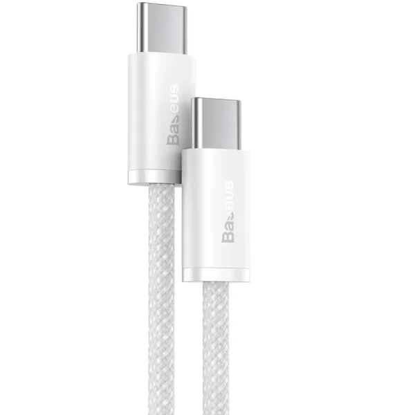 Baseus Dynamic Series Cable PD100W 1m White CALD000202 (Type-C to Type-C) - Image 2