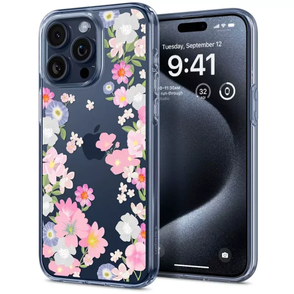 Θήκη Spigen Liquid Crystal Blossom-Apple iPhone 15 Pro (ACS06558) - Image 2