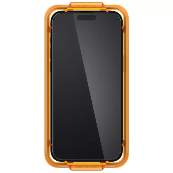 Spigen Glas.tR Align Master Full Cover Black  2 Pack-Apple iPhone 15 Pro Max (AGL06875) - Image 2