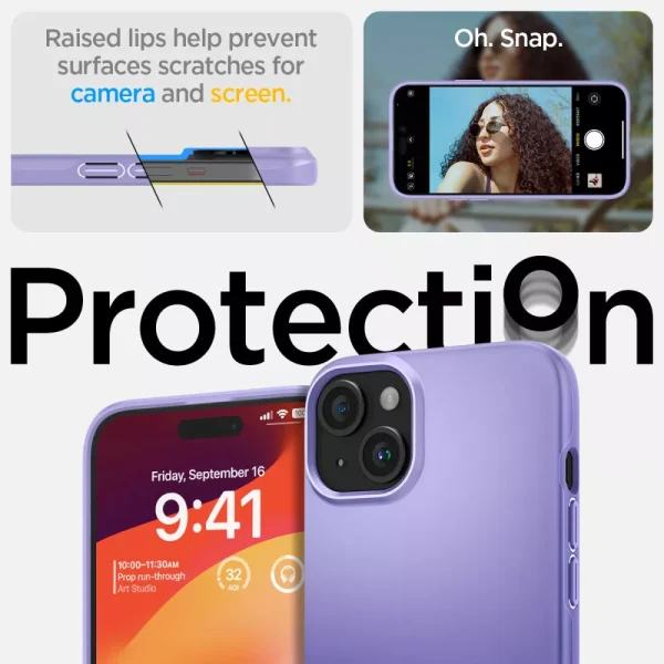 Θήκη Spigen Thin Fit Iris Purple-Apple iPhone 15 (ACS06780) - Image 14