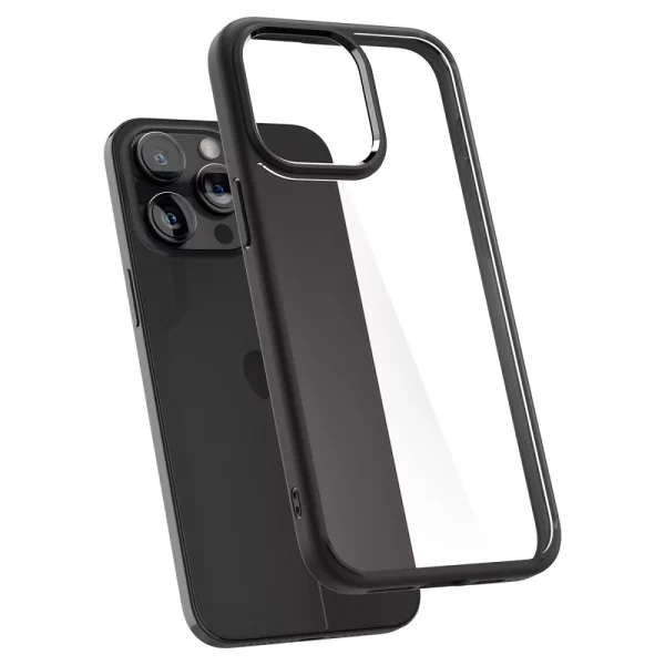 Θήκη Spigen Ultra Hybrid Matte Black-Apple iPhone 15 Pro (ACS06713) - Image 6