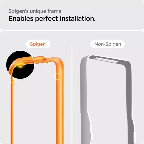 Spigen Screen Protector AlignMaster GLAS.tR Full Cover 2PCS Black-Apple iPhone 15 Pro (AGL06895) - Image 7