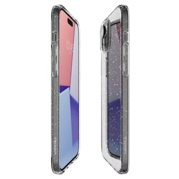 Θήκη Spigen Liquid Crystal Glitter Crystal Quartz-Apple iPhone 15 (ACS06788) - Image 9