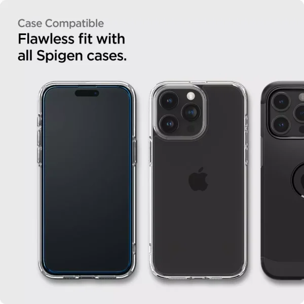 Spigen Glas.tR Align Master Full Cover Black  2 Pack-Apple iPhone 15 Pro Max (AGL06875) - Image 10