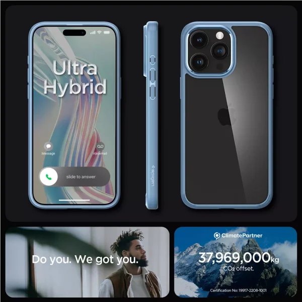 Θήκη Spigen Ultra Hybrid Sierra Blue-Apple iPhone 15 Pro Max (ACS06572) - Image 15