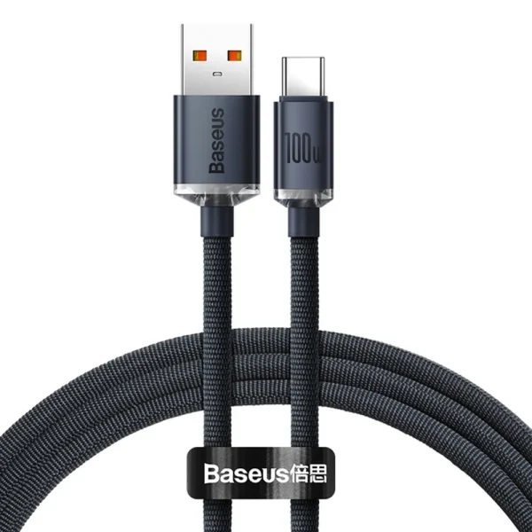 Baseus Crystal Shine Cable PD100W Black 2m CAJY000701 (Type-C to Type-C)