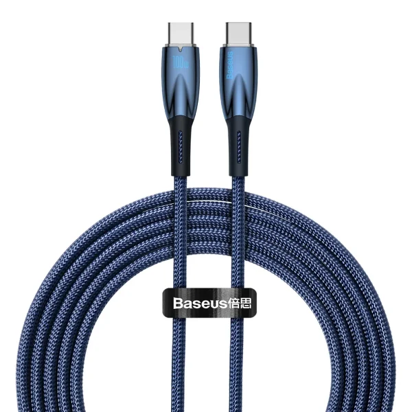 Baseus Glimmer Series Cable PD100W Blue 2m CADH000803 (Type-C to Type-C)