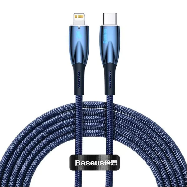 Baseus Glimmer Series Cable PD20W Blue 2m CADH000103 (Type-C to Lightning)
