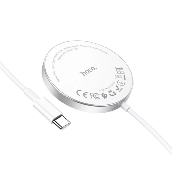 Hoco CW41 Delight Wireless Charger 15W Magnetic White