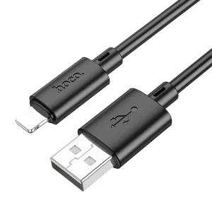 Hoco X88 Gratified Cable 2.4A 1m Black (USB-A to Lightning)