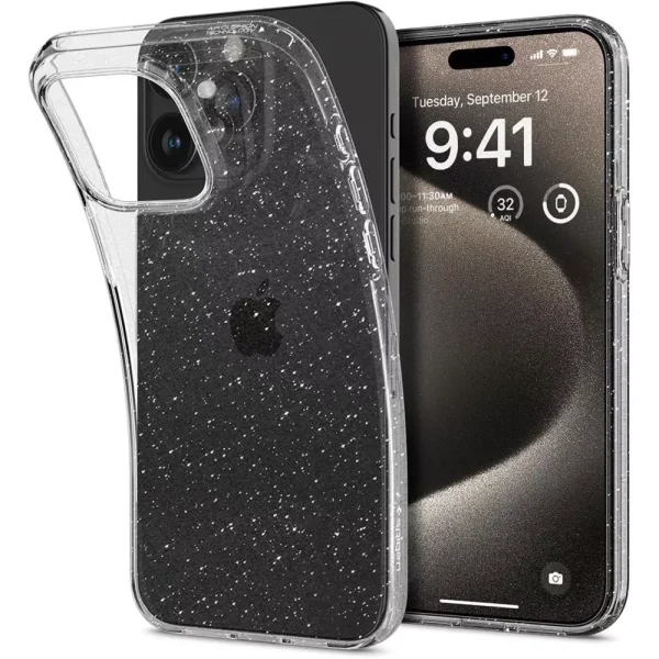 Θήκη Spigen Liquid Crystal Glitter Crystal Quartz-Apple iPhone 15 Pro Max (ACS06559)