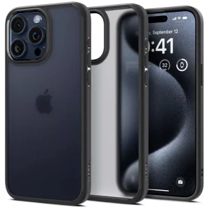 Θήκη Spigen Ultra Hybrid Frost Black-Apple iPhone 15 Pro (ACS06709)