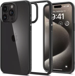 Θήκη Spigen Ultra Hybrid Matte Black-Apple iPhone 15 Pro Max (ACS06570)