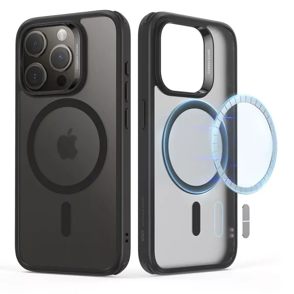 Θήκη ESR Classic Hybrid Case (HaloLock) Frosted Black-Apple iPhone 15 Pro - Image 2