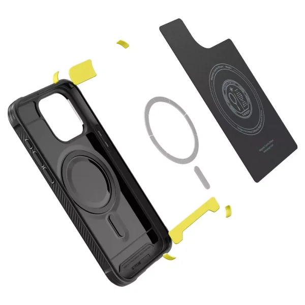 Θήκη Spigen Rugged Armor (MagFit) Black-Apple iPhone 15 Pro (ACS06703) - Image 9