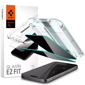 Spigen EZ Fit GLAS.tR Privacy 2PCS Black-Apple iPhone 15 Pro (AGL06894)