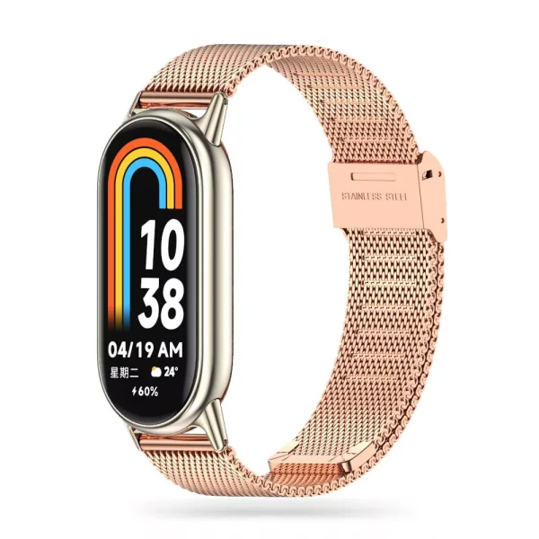Tech-Protect Milanese Band Rose Gold-Xiaomi Smart Band 8/8 NFC