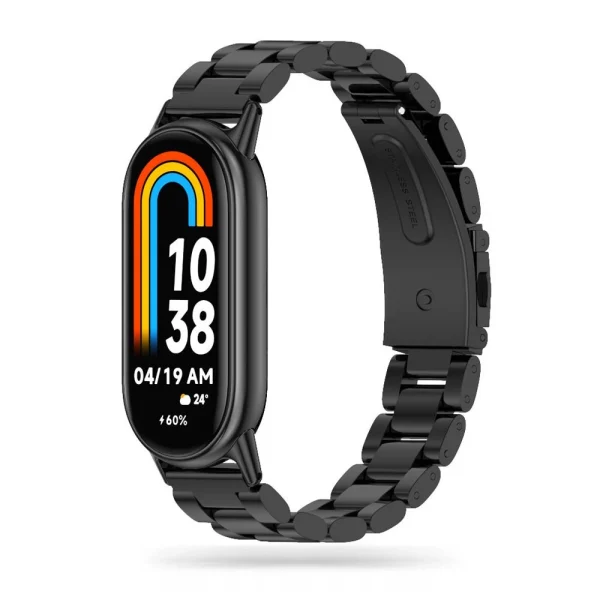 Tech-Protect Stainless Band Black-Xiaomi Smart Band 8/8 NFC