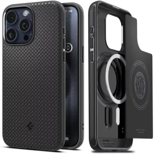 Θήκη Spigen Mag Armor (MagFit) Black-Apple iPhone 15 Pro (ACS06736)