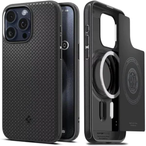 Θήκη Spigen Mag Armor (MagFit) Black-Apple iPhone 15 Pro Max (ACS06597)